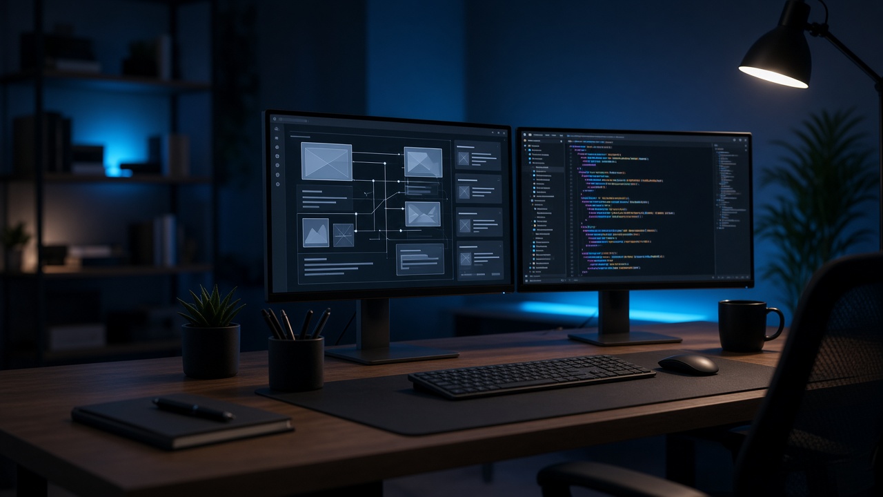 Web development workspace